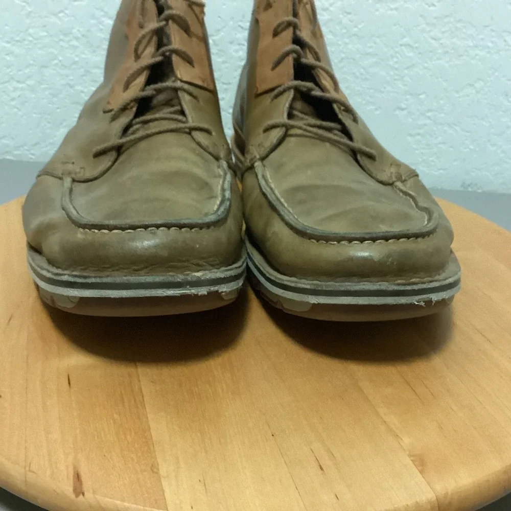 Timberland‎ Men's Brown Leather Chukka Boots Lace Up Casual Size 14W A0960